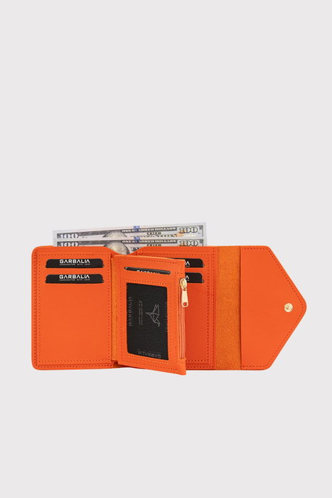 Zoozie Bags Cartera Mujer Piel PU Naranja Elegante Práctica Funcional